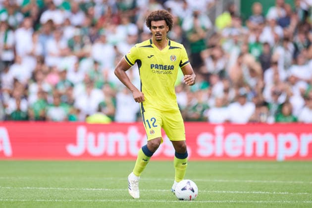 August 16, 2026, Santander, Cantabria, Spain: Renato Veiga of Villarreal CF in action during the LaLiga EA Sports match between Real Racing Club de Santander and Villarreal CF at Campos de de El Sardinero on August 16, 2026, in Santander, Spain. Real Racing Club De Santander V Villarreal CF - LaLiga EA Sports  - ZUMAa181 20260816_zaa_a181_025 Copyright: xRicardoxLarreinax