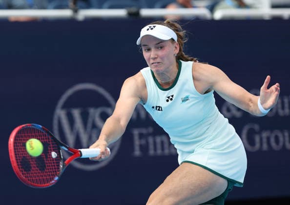 August 16, 2026, Mason, Ohio, USA: ELENA RYBAKINA of Kazakhstan during the match against T. Townsend of USA in the second round of tennis tournament WTA, Tennis Damen 1000 Cincinnati Open in Mason, USA. Rybakina won 6:3, 6:4. Tennis: Cincinnati Open - Elena Rybakina 6:3, 6:4  - ZUMAc278 20260816_zsp_c278_026 Copyright: xMarcinxCholewinskix