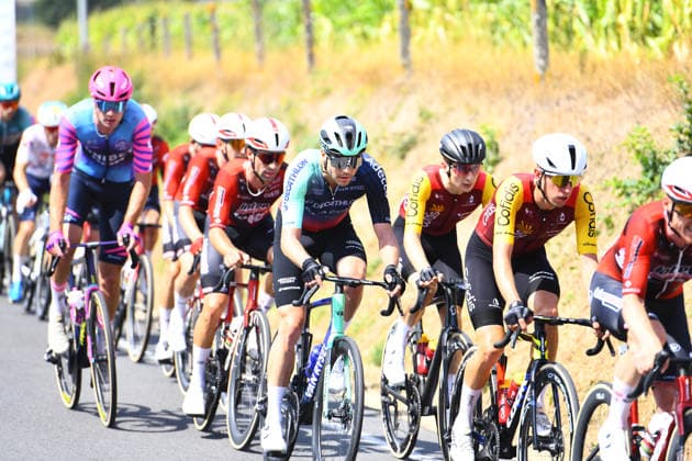 August 16, 2026, Saint Martin De Landelles, Normandie, France: The French Olympic biathlon champion is competing in his first professional cycling raceNthe Polynormande in western FranceNwith the French team Decathlon CMA CGM on August 16, 2026. Saint Martin De Landelles France - ZUMAh284 20260816_znp_h284_018 Copyright: xRonanxHoussinx