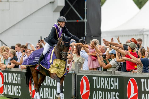 AACHEN - FEI World Championships 2026, AACHEN - FEI World Championships 2026 JUNG Michael (GER), Fischerchipmunk FRH Medal ceremony Individual Medaillenvergabe Einzel FEI Eventing World Championship, WM, Weltmeisterschaft Jumping Final Team & Individual Aachen, Reitstadion Soers 16. August 2026 - WEST-Westfälisches Pferdestambuch *** 2026 FEI World Championships in Aachen, AACHEN FEI World Championships 2026 JUNG Michael GER, Fischerchipmunk FRH Medal Ceremony – Individual Medal Ceremony for the FEI Eventing World Championship Jumping Final – Team and Individual Events – Aachen, Reitstadion Soers, August 16, 2026 WEST Westphalian Horse Stud Book