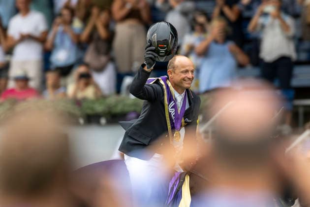AACHEN - FEI World Championships 2026, AACHEN - FEI World Championships 2026 JUNG Michael (GER), Fischerchipmunk FRH Medal ceremony Individual Medaillenvergabe Einzel FEI Eventing World Championship, WM, Weltmeisterschaft Jumping Final Team & Individual Aachen, Reitstadion Soers 16. August 2026 - WEST-Westfälisches Pferdestambuch *** 2026 FEI World Championships in Aachen, AACHEN FEI World Championships 2026 JUNG Michael GER, Fischerchipmunk FRH Medal Ceremony – Individual Medal Ceremony for the FEI Eventing World Championship Jumping Final – Team and Individual Events – Aachen, Reitstadion Soers, August 16, 2026 WEST Westphalian Horse Stud Book