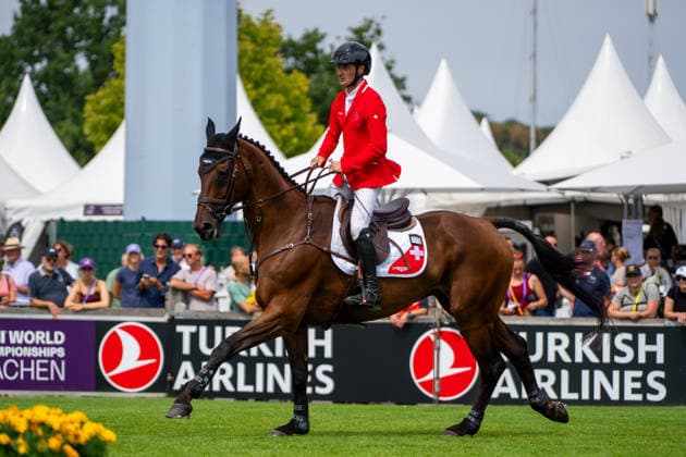 Robin Godel auf Grandeur de Lully CH FEI World Championships Aachen 2026, Eventing Jumping, 16.08.2026 FEI World Championships Aachen 2026, Eventing Jumping, 16.08.2026 Aachen *** Robin Godel on Grandeur de Lully CH at the 2026 FEI World Championships in Aachen, Eventing Jumping, August 16, 2026 2026 FEI World Championships in Aachen, Eventing Jumping, August 16, 2026 Aachen Copyright: xEibner-Pressefoto J.xDerondeaux EP_JDU