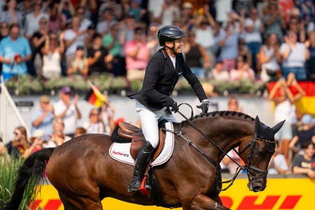 Michael Jung auf fischerChipmunk FRH FEI World Championships Aachen 2026, Eventing Jumping, 16.08.2026 FEI World Championships Aachen 2026, Eventing Jumping, 16.08.2026 Aachen *** Michael Jung on fischerChipmunk at the FRH FEI World Championships Aachen 2026, Eventing Jumping, August 16, 2026 FEI World Championships Aachen 2026, Eventing Jumping, August 16, 2026 Aachen Copyright: xEibner-Pressefoto J.xDerondeaux EP_JDU