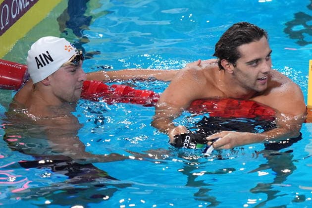 Thomas Ceccon win silver medal in the Men s 100m backstroke at the Swimming European Aquatics Championships Paris 2026, Paris, August 15 , 2026  Copyright: xDavidexSpada LaPressex