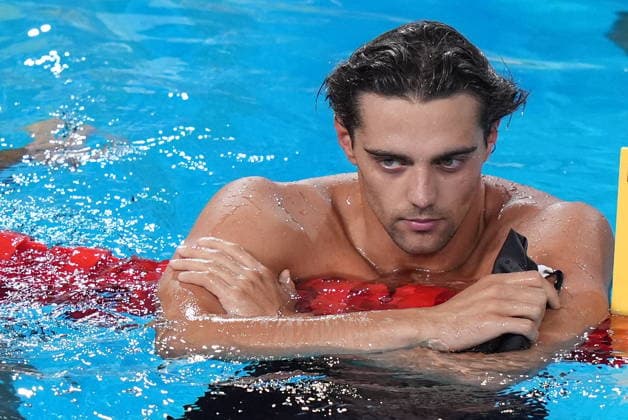 Thomas Ceccon win silver medal in the Men s 100m backstroke at the Swimming European Aquatics Championships Paris 2026, Paris, August 15 , 2026  Copyright: xDavidexSpada LaPressex