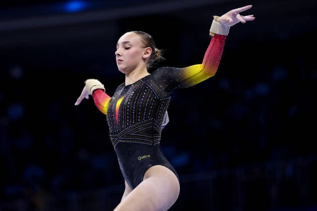 36th European Championships and 15th European Junior Championships in WomenÂ s Artistic Gymnastics - Finals Naomi Descamps of Belgium competes on the Balance beam during Senior Women™s Team Final on day 4 of the 2026 Women s Artistic Gymnastics European Championships at Arena Zagreb on August 16, 2026 in Zagreb, Croatia.  IgorxKralj PIXSELL