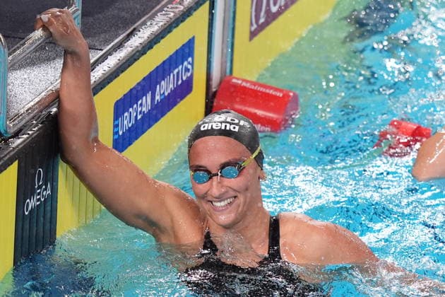 Simona Quadarella win gold medal in the Women s 400m freestyle at the Swimming European Aquatics Championships Paris 2026, Paris, August 15 , 2026  Copyright: xDavidexSpada LaPressex
