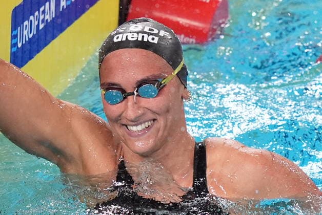 Simona Quadarella win gold medal in the Women s 400m freestyle at the Swimming European Aquatics Championships Paris 2026, Paris, August 15 , 2026  Copyright: xDavidexSpada LaPressex