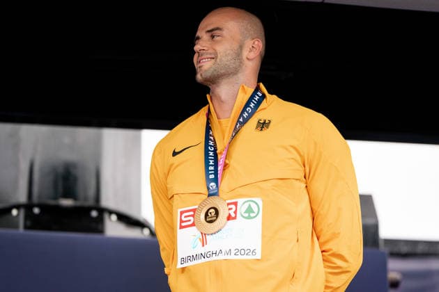 Julian Weber (USC Mainz, Speerwurf Maenner), GBR, Leichtathletik, Athletics, European Athletics Championships 2026, Leichtathletik Europameisterschaft 2026, Birmingham 2026, 09.08.2026, GBR, Leichtathletik, Athletics, European Athletics Championships 2026, Leichtathletik Europameisterschaft 2026, Birmingham 2026, 09.08.2026 Birmingham *** Julian Weber, USC Mainz, Men s Javelin Throw, GBR, Track and Field, Athletics, 2026 European Athletics Championships, 2026 European Track and Field Championships, Birmingham 2026, August 9, 2026, GBR, Track and Field, Athletics, 2026 European Athletics Championships, 2026 European Track and Field Championships, Birmingham 2026, August 9, 2026, Birmingham Copyright: xStefanxMayerx EP_SMR