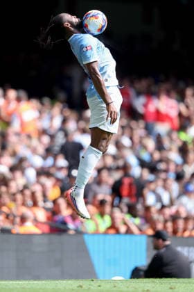 Arsenal v Manchester City - 2026 FA Community Shield Antoine Semenyo of Manchester City on the ball during the 2026 FA Community Shield match between Arsenal and Manchester City at Principality Stadium on August 16, 2026 in Cardiff, Wales. Cardiff Principality Stadium Wales United Kingdom Copyright: xAllstarxPicturexLibraryxLtdx