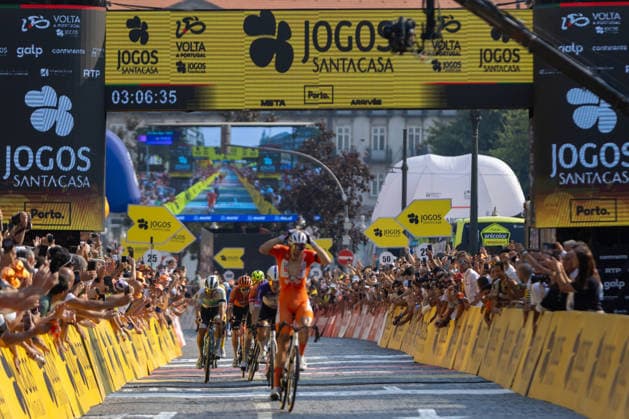 August 16, 2026, Porto, Porto, Portugal: Mondim de Basto, August 16 - Rui Oliveira of Portugal and UAE Team Emirates XRG celebrates the stage win during the 10th stage from Maia to Porto of the Volta a Portugal 2026 on August 16, 2026 in Porto, Portugal 87th Volta A Portugal - 10th Stage  - ZUMAl192 20260816_zsp_l192_001 Copyright: xMiguelxLemosx