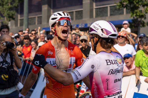 August 16, 2026, Porto, Porto, Portugal: Mondim de Basto, August 16 - Rui Oliveira of Portugal and UAE Team Emirates XRG seen celebrating the win during the 10th stage from Maia to Porto of the Volta a Portugal 2026 on August 16, 2026 in Porto, Portugal 87th Volta A Portugal - 10th Stage  - ZUMAl192 20260816_zsp_l192_004 Copyright: xMiguelxLemosx
