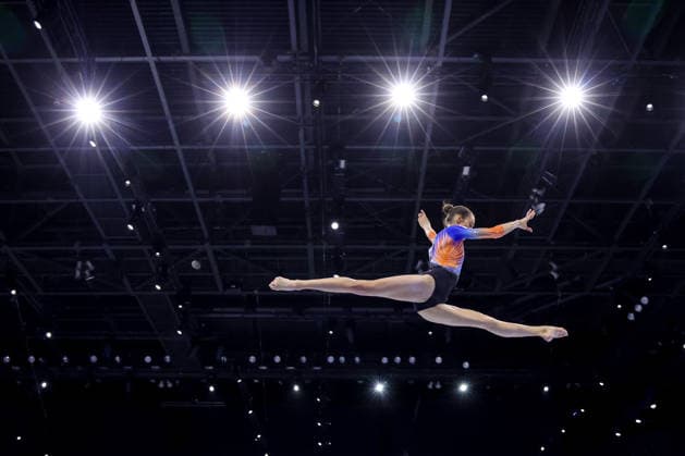 36th European Championships and 15th European Junior Championships in WomenÂ s Artistic Gymnastics - Finals Naomi Visser of Netherlands competes on the Balance beam during Senior Women™s Team Final on day 4 of the 2026 Women s Artistic Gymnastics European Championships at Arena Zagreb on August 16, 2026 in Zagreb, Croatia.  IgorxKralj PIXSELL