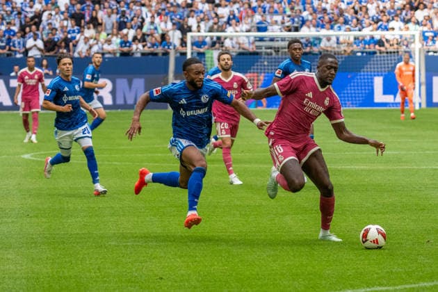 Ibrahima Konate (Real Madrid, 16), GER FC Schalke 04 vs. Real Madrid, Fussball-Vereine Freundschaftsspiele 2026 27, KW33, 16.08.2026 GER FC Schalke 04 vs. Real Madrid, Fussball-Vereine Freundschaftsspiele 2026 27, KW33, 16.08.2026 Gelsenkirchen *** Ibrahima Konate, Real Madrid, 16, GER FC Schalke 04 vs. Real Madrid, Soccer Club Friendly Matches 2026–27, Week 33, August 16, 2026, GER FC Schalke 04 vs. Real Madrid, Soccer Club Friendly Matches 2026–27, Week 33, August 16, 2026, Gelsenkirchen Copyright: xEibner-Pressefoto FabianxFriesex EP_FFE