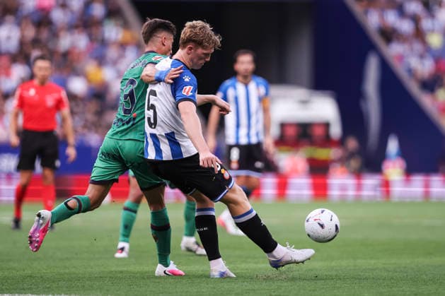 August 16, 2026, Cornella, Barcelona, SPAIN: Clemens Riedel of RCD Espanyol in action during the Spanish league, LaLiga EA Sports, football match played between RCD Espanyol and Levante UD at RCDE Stadium on August 16, 2026 in Cornella, Spain. Cornella SPAIN - ZUMAa181 20260816_zaa_a181_080 Copyright: xJavierxBorregox