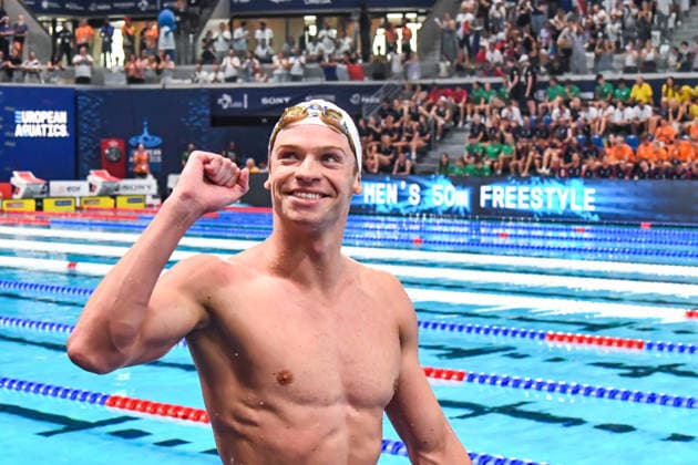 NATATION : Championnat d europe de natation 2026 - PARIS - 16 08 2026 Leon Marchand (FRA) Saint DenisFrance  Copyright: xBaptistexAutissierx
