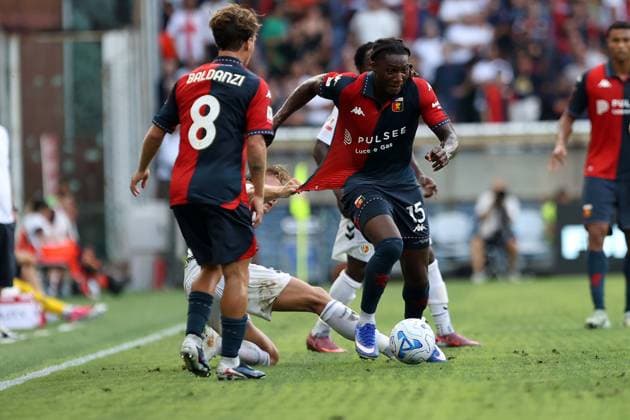 Foto IPP ACGE Genova 16 08 2026 32°Coppa Italia 2026 2027 Genoa-Ascoli nella foto: Brooke Dion Nelson Norton Cuffy Italy Photo Press World Copyright Genova italy Italia ITALY  Copyright: xR4924_italyphotopressx