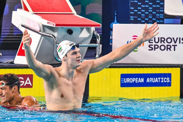 NATATION : Championnat d europe de natation 2026 - PARIS - 16 08 2026 Hubert Kos (HUN) Saint DenisFrance  Copyright: xBaptistexAutissierx