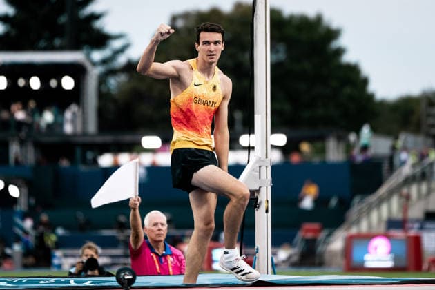 Gillian Ludwig (Schweriner SC, Stabhochsprung Maenner), GBR, Leichtathletik, Athletics, European Athletics Championships 2026, Leichtathletik Europameisterschaft 2026, Birmingham 2026, 09.08.2026, GBR, Leichtathletik, Athletics, European Athletics Championships 2026, Leichtathletik Europameisterschaft 2026, Birmingham 2026, 09.08.2026 Birmingham *** Gillian Ludwig Schweriner SC, Men s Pole Vault, GBR, Track and Field, Athletics, 2026 European Athletics Championships, 2026 European Track and Field Championships, Birmingham 2026, August 9, 2026, GBR, Track and Field, Athletics, 2026 European Athletics Championships, 2026 European Track and Field Championships, Birmingham 2026, August 9, 2026, Birmingham Copyright: xStefanxMayerx EP_SMR