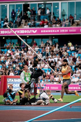 Bo Kanda Lita Baere (Duesseldorf Athletics, Stabhochsprung Maenner), GBR, Leichtathletik, Athletics, European Athletics Championships 2026, Leichtathletik Europameisterschaft 2026, Birmingham 2026, 09.08.2026, GBR, Leichtathletik, Athletics, European Athletics Championships 2026, Leichtathletik Europameisterschaft 2026, Birmingham 2026, 09.08.2026 Birmingham *** Bo Kanda Lita Baere Düsseldorf Athletics, Men s Pole Vault, GBR, Track and Field, Athletics, 2026 European Athletics Championships, 2026 European Track and Field Championships, Birmingham 2026, August 9, 2026, GBR, Track and Field, Athletics, 2026 European Athletics Championships, 2026 European Track and Field Championships, Birmingham 2026, August 9, 2026, Birmingham Copyright: xStefanxMayerx EP_SMR