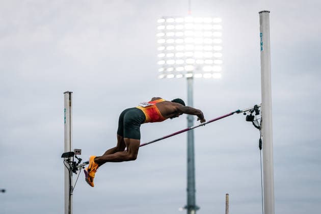 Bo Kanda Lita Baere (Duesseldorf Athletics, Stabhochsprung Maenner), GBR, Leichtathletik, Athletics, European Athletics Championships 2026, Leichtathletik Europameisterschaft 2026, Birmingham 2026, 09.08.2026, GBR, Leichtathletik, Athletics, European Athletics Championships 2026, Leichtathletik Europameisterschaft 2026, Birmingham 2026, 09.08.2026 Birmingham *** Bo Kanda Lita Baere Düsseldorf Athletics, Men s Pole Vault, GBR, Track and Field, Athletics, 2026 European Athletics Championships, 2026 European Track and Field Championships, Birmingham 2026, August 9, 2026, GBR, Track and Field, Athletics, 2026 European Athletics Championships, 2026 European Track and Field Championships, Birmingham 2026, August 9, 2026, Birmingham Copyright: xStefanxMayerx EP_SMR