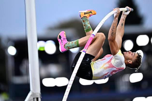 European Athletics Championships Birmingham 2026 - day 7 BIRMINGHAM, ENGLAND - AUGUST 16 : Philtjens Ylio (BEL) in action during the pole vault final on day 7 of the Birmingham 2026 European Athletics Championships on August 16, 2026 in Birmingham, England, 16 08 2026 Birmingham ENGLAND  Copyright: xTomasxSiskx