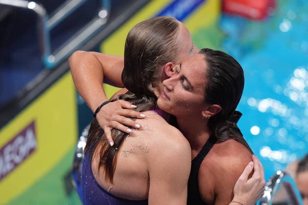 Simona Quadarella win gold medal in the Women s 400m freestyle at the Swimming European Aquatics Championships Paris 2026, Paris, August 15 , 2026  Copyright: xDavidexSpada LaPressex