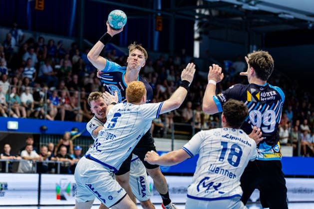 16.08.2026, GER, Handball, Maenner, Saison 26 27, Wartburg-Cup presented by Koetter Security, ThSV Eisenach - TBV Lemgo Lippe Oskar Joelsson (ThSV Eisenach,3) 99817 Eisenach Werner-Assmann-Halle Am Sportp Thueringen Deutschland *** August 16, 2026, GER, Handball, Men, 2026–2027 Season, Wartburg Cup presented by Koetter Security, ThSV Eisenach vs. TBV Lemgo Lippe, Oskar Joelsson (ThSV Eisenach), 3 99817 Eisenach, Werner Assmann, Am Sportpark, Thuringia, Germany