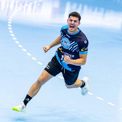 16.08.2026, GER, Handball, Maenner, Saison 26 27, Wartburg-Cup presented by Koetter Security, ThSV Eisenach - TBV Lemgo Lippe Gian Attenhofer (ThSV Eisenach,11) 99817 Eisenach Werner-Assmann-Halle Am Sportp Thueringen Deutschland *** August 16, 2026, GER, Handball, Men, 2026–2027 Season, Wartburg Cup presented by Koetter Security, ThSV Eisenach vs. TBV Lemgo Lippe, Gian Attenhofer (ThSV Eisenach), 11 99817 Eisenach, Werner Assmann Hall, Am Sportpark, Thuringia, Germany