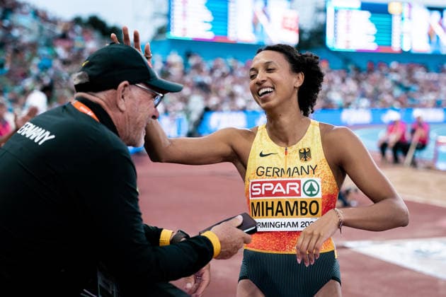 Malaika Mihambo (LG Kurpfalz, Weitsprung Frauen), GBR, Leichtathletik, Athletics, European Athletics Championships 2026, Leichtathletik Europameisterschaft 2026, Birmingham 2026, 09.08.2026, GBR, Leichtathletik, Athletics, European Athletics Championships 2026, Leichtathletik Europameisterschaft 2026, Birmingham 2026, 09.08.2026 Birmingham *** Malaika Mihambo, LG Kurpfalz, Women s Long Jump, GBR, Track and Field, Athletics, 2026 European Athletics Championships, 2026 European Track and Field Championships, Birmingham 2026, August 9, 2026, GBR, Track and Field, Athletics, 2026 European Athletics Championships, 2026 European Track and Field Championships, Birmingham 2026, August 9, 2026, Birmingham Copyright: xStefanxMayerx EP_SMR