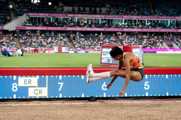 Malaika Mihambo (LG Kurpfalz, Weitsprung Frauen), GBR, Leichtathletik, Athletics, European Athletics Championships 2026, Leichtathletik Europameisterschaft 2026, Birmingham 2026, 09.08.2026, GBR, Leichtathletik, Athletics, European Athletics Championships 2026, Leichtathletik Europameisterschaft 2026, Birmingham 2026, 09.08.2026 Birmingham *** Malaika Mihambo, LG Kurpfalz, Women s Long Jump, GBR, Track and Field, Athletics, 2026 European Athletics Championships, 2026 European Track and Field Championships, Birmingham 2026, August 9, 2026, GBR, Track and Field, Athletics, 2026 European Athletics Championships, 2026 European Track and Field Championships, Birmingham 2026, August 9, 2026, Birmingham Copyright: xStefanxMayerx EP_SMR