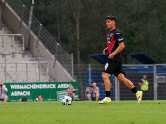 Taylan Duman (FC Viktoria Koeln, 08) am Ball GER, Fussball, VfB Stuttgart II vs. Viktoria Koeln, 3. Liga, 2. Spieltag, Saison 2026 2027, 16.08.2026 GER, Fussball, VfB Stuttgart II vs. Viktoria Koeln, 3. Liga, 2. Spieltag, Saison 2026 2027, 16.08.2026 Aspach *** Taylan Duman, FC Viktoria Cologne, 08 am Ball GER, Soccer, VfB Stuttgart II vs. Viktoria Cologne, 3rd Division, Matchday 2, 2026–2027 Season, August 16, 2026 GER, Soccer, VfB Stuttgart II vs. Viktoria Cologne, 3. Liga, Matchday 2, 2026–2027 Season, August 16, 2026 Aspach Copyright: xCarstenxSchweringx EP_CSG