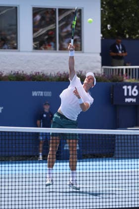 MASON, OHIO - AUGUST 16: Botic van de Zandschulp of Netherlands in action during day six of the Cincinnati Open at the Lindner Family Tennis Center on August 16, 2026 in Mason, Ohio.  Copyright: xShainaxBenhiyoun SPPx Sportspressphoto_SPR209132