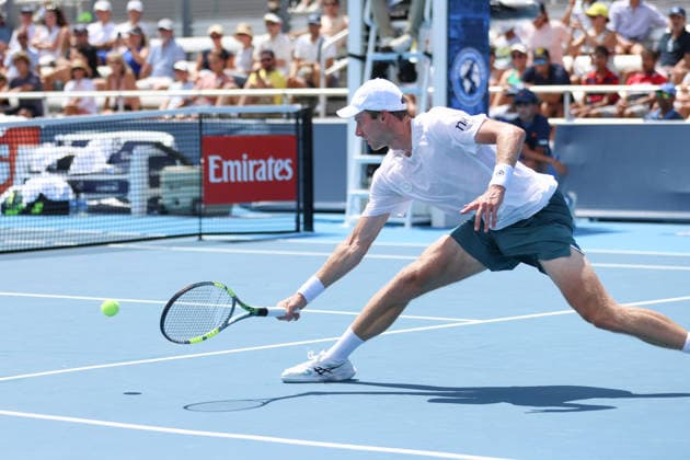MASON, OHIO - AUGUST 16: Botic van de Zandschulp of Netherlands in action during day six of the Cincinnati Open at the Lindner Family Tennis Center on August 16, 2026 in Mason, Ohio.  Copyright: xShainaxBenhiyoun SPPx Sportspressphoto_SPR209137