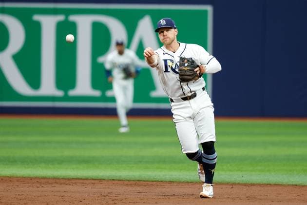 August 16, 2026, St. Petersburg, Florida, USA: Tampa Bay Rays shortstop Taylor Walls (6) fields a ground ball hit by Baltimore Orioles outfielder Leody Taveras (30) and throws him out at first base during the second inning at Tropicana Field on Sunday, Aug. 16, 2026, in St. Petersburg. St. Petersburg USA - ZUMAs70_ 0864202409st Copyright: xJeffereexWoox