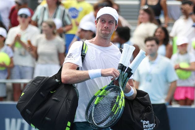 MASON, OHIO - AUGUST 16: Botic van de Zandschulp of Netherlands leaves the court during day six of the Cincinnati Open at the Lindner Family Tennis Center on August 16, 2026 in Mason, Ohio.  Copyright: xShainaxBenhiyoun SPPx Sportspressphoto_SPR209149