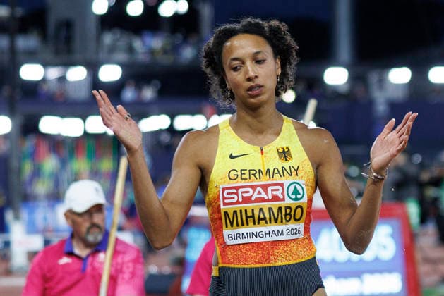 Sport Bilder des Tages BIRMINGHAM, GREAT BRITAIN - AUGUST 16, 2026: Malaika MIHAMBO (GER Germany) gestures in the long jump during the European Athletics Championships at Alexander Stadium on August 16, 2026 in Birmingham, Great Britain. Great Britain Copyright: xAxelxKohringx
