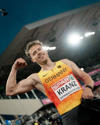 Kevin Kranz (Sprintteam Wetzlar, 4x100m Mixed Staffel), GBR, Leichtathletik, Athletics, European Athletics Championships 2026, Leichtathletik Europameisterschaft 2026, Birmingham 2026, 09.08.2026, GBR, Leichtathletik, Athletics, European Athletics Championships 2026, Leichtathletik Europameisterschaft 2026, Birmingham 2026, 09.08.2026 Birmingham *** Kevin Kranz, Sprintteam Wetzlar, 4x100m mixed relay, GBR, Track and Field, Athletics, 2026 European Athletics Championships, 2026 European Track and Field Championships, Birmingham 2026, August 9, 2026, GBR, Track and Field, Athletics, 2026 European Athletics Championships, 2026 European Track and Field Championships, Birmingham 2026, August 9, 2026, Birmingham Copyright: xStefanxMayerx EP_SMR