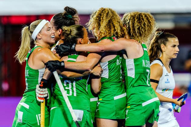2026 Women s FIH Hockey World Cup, Belfius Hockey Arena, Wavre, Belgium 16 8 2026 Spain vs Ireland Ireland™s Hannah McLoughlin celebrates with teammates after scoring her sides first goal of the match Hannah McLoughlin celebrates with teammates after scoring her sides first goal of the match 16 8 2026  Copyright: xx RJ2_1031 20260816