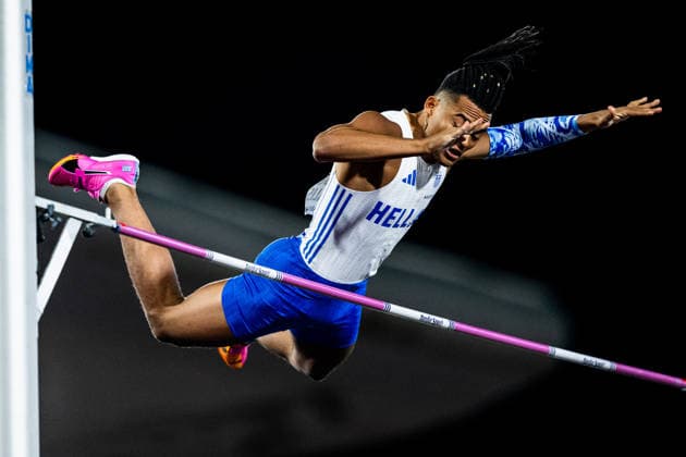 260816 Emmanouli Karalis of Greece competes in men s pole vault final during day 7 of the 2026 European Athletics Championships on August 16, 2026 in Birmingham. Photo: Mathias Bergeld BILDBYRAN kod MB MT1072 friidrott athletics friidrett friidrotts-em em friidretts-em 2026 european athletics championships 7 bbeng *** August 16, 2026: Emmanouli Karalis of Greece competes in the men’s pole vault final during Day 7 of the 2026 European Athletics Championships on August 16, 2026 in Birmingham. Photo by Mathias Bergeld. BILDBYRAN code MB MT1072. track and field, athletics, friidrett, friidrotts em, em, friidretts em 2026, European Athletics Championships, 7, bbeng  Copyright: MATHIASxBERGELD BB260816MB124
