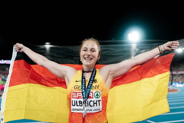 Julia Ulbricht (1. LAV Rostock, Speerwurf Frauen), GBR, Leichtathletik, Athletics, European Athletics Championships 2026, Leichtathletik Europameisterschaft 2026, Birmingham 2026, 09.08.2026, GBR, Leichtathletik, Athletics, European Athletics Championships 2026, Leichtathletik Europameisterschaft 2026, Birmingham 2026, 09.08.2026 Birmingham *** Julia Ulbricht 1 LAV Rostock, Women s Javelin Throw, GBR, Track and Field, Athletics, 2026 European Athletics Championships, 2026 European Track and Field Championships, Birmingham 2026, August 9, 2026, GBR, Track and Field, Athletics, 2026 European Athletics Championships, 2026 European Track and Field Championships, Birmingham 2026, August 9, 2026, Birmingham Copyright: xStefanxMayerx EP_SMR