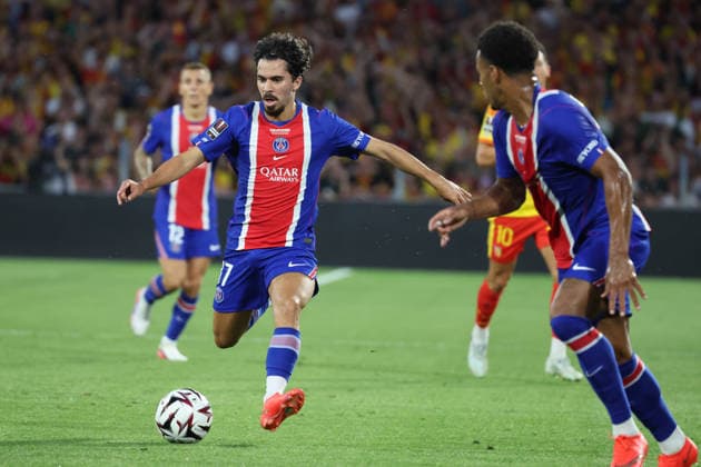 FOOTBALL : RC Lens vs Paris Saint-Germain - TrophÃ e des Champions - 16 08 2026 VITINHA (PSG) lors du match RC Lens vs Paris Saint-Germain, TrophÃ e des Champions, stade Bollaert-Delelis, le 16 aoÃ»t 2026 - photo Laurent Sanson PsnewZ  Copyright: xLaurentxSANSONx xPsnewZx