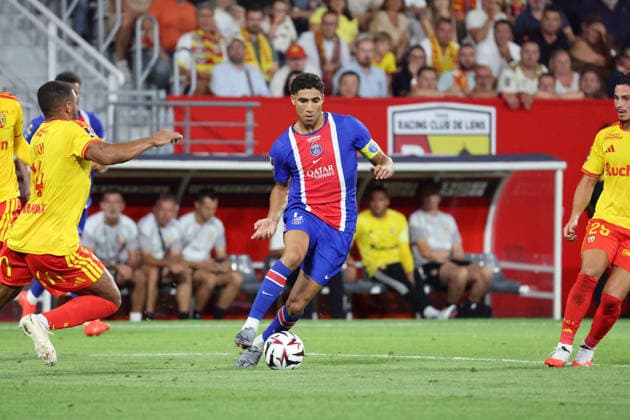 FOOTBALL : RC Lens vs Paris Saint-Germain - TrophÃ e des Champions - 16 08 2026 Achraf HAKIMI (PSG) lors du match RC Lens vs Paris Saint-Germain, TrophÃ e des Champions, stade Bollaert-Delelis, le 16 aoÃ»t 2026 - photo Laurent Sanson PsnewZ  Copyright: xLaurentxSANSONx xPsnewZx
