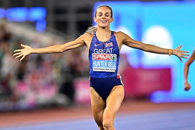 European Athletics Championships Birmingham 2026 - day 7 BIRMINGHAM, ENGLAND - AUGUST 16 : Hunter Bell Georgia (GBR) in action during the 1500m final on day 7 of the Birmingham 2026 European Athletics Championships on August 16, 2026 in Birmingham, England, 16 08 2026 Birmingham ENGLAND  Copyright: xTomasxSiskx