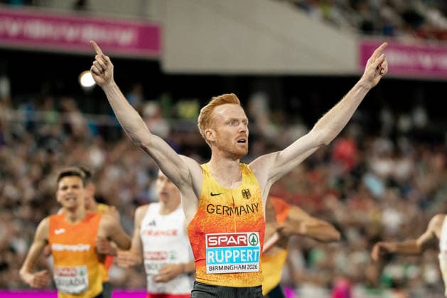Frederik Ruppert (LAV Stadtwerke Tuebingen, 3000m Hindernis Maenner), GBR, Leichtathletik, Athletics, European Athletics Championships 2026, Leichtathletik Europameisterschaft 2026, Birmingham 2026, 09.08.2026, GBR, Leichtathletik, Athletics, European Athletics Championships 2026, Leichtathletik Europameisterschaft 2026, Birmingham 2026, 09.08.2026 Birmingham *** Frederik Ruppert, LAV Stadtwerke Tübingen, Men s 3000m Steepchase, GBR, Track and Field, Athletics, 2026 European Athletics Championships, 2026 European Track and Field Championships, Birmingham 2026, August 9, 2026, GBR, Track and Field, Athletics, 2026 European Athletics Championships, 2026 European Track and Field Championships, Birmingham 2026, August 9, 2026, Birmingham Copyright: xStefanxMayerx EP_SMR