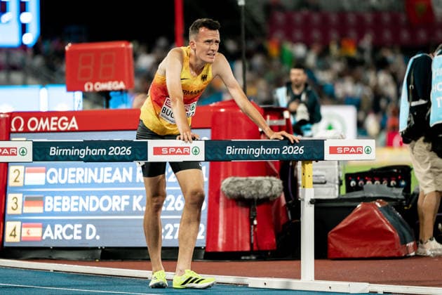 Niklas Buchholz (Franconia Athletics, 3000m Hindernis Maenner), GBR, Leichtathletik, Athletics, European Athletics Championships 2026, Leichtathletik Europameisterschaft 2026, Birmingham 2026, 09.08.2026, GBR, Leichtathletik, Athletics, European Athletics Championships 2026, Leichtathletik Europameisterschaft 2026, Birmingham 2026, 09.08.2026 Birmingham *** Niklas Buchholz, Franconia Athletics, Men s 3000m Steepchase, GBR, Track and Field, Athletics, 2026 European Athletics Championships, 2026 European Track and Field Championships, Birmingham 2026, August 9, 2026, GBR, Track and Field, Athletics, 2026 European Athletics Championships, 2026 European Track and Field Championships, Birmingham 2026, August 9, 2026, Birmingham Copyright: xStefanxMayerx EP_SMR