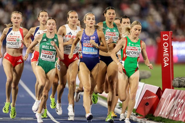 2026 European Athletics Championships, Alexander Stadium, Birmingham, England 16 8 2026 Women™s 1500m Final Ireland s Sarah Healy and Sophie O Sullivan Sarah Healy and Sophie O Sullivan 16 8 2026  Copyright: xx 0U6A9373