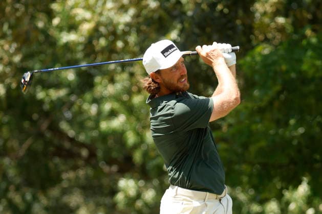 MEMPHIS, TN - AUGUST 16: Tommy Fleetwood of England watches his tee shot on No. 7 during the final round of the FedEx St. Jude Championship, August 16, 2026, at TPC Southwind in Memphis, Tennessee. (Photo by Matthew Maxey Icon Sportswire) GOLF: AUG 16 PGA, Golf Herren FedEx St. Jude Championship EDITORIAL USE ONLY Icon260816045