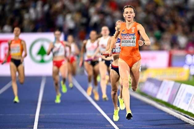 European Athletics Championships Birmingham 2026 - day 7 BIRMINGHAM, ENGLAND - AUGUST 16 : Broeders-Bol Femke (NED) in action during the 4x400m final on day 7 of the Birmingham 2026 European Athletics Championships on August 16, 2026 in Birmingham, England, 16 08 2026 Birmingham ENGLAND  Copyright: xTomasxSiskx