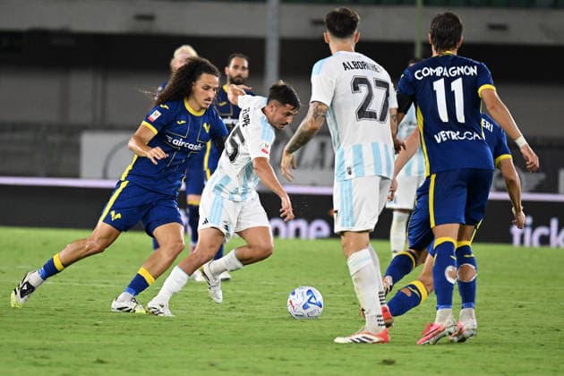 SOCCER - Coppa Italia - Hellas Verona FC vs. Virtus Entella Photo by IPA ABACAPRESS.COM87552512 - Leorat Bega of Hellas Verona FC during the soccer match between Hellas Verona FC and Virtus Entella Chiavari, the Round of 32 of the 2026 2027 Frecciarossa Italian Cup, at Marcantonio Bentegodi Stadium on August 16, 2026, in Verona, Italy. Verona Italy  Copyright: xIPAxSport ABACAx